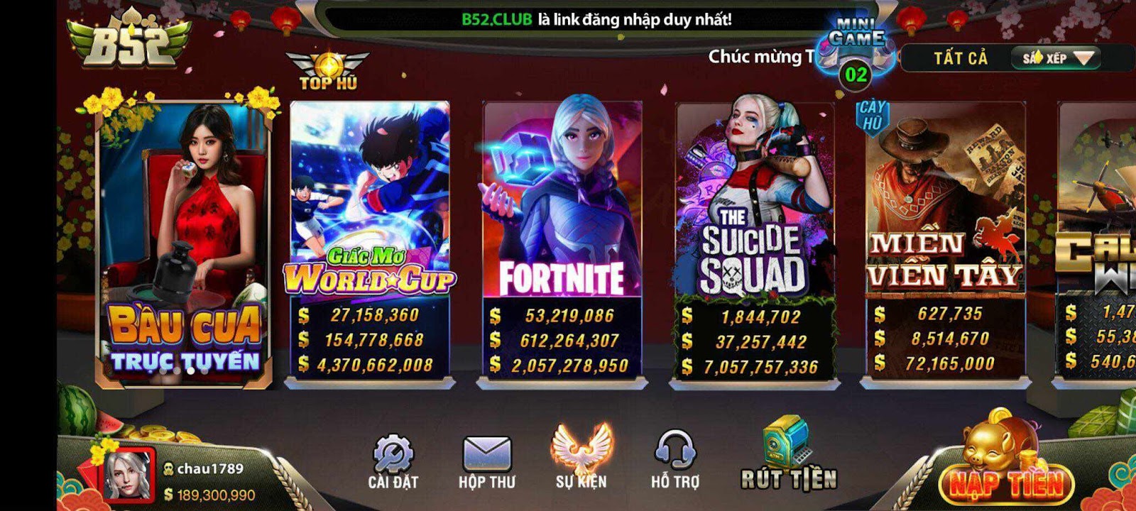 Với hệ thống máy chủ mạnh mẽ, slot game b52 cam kết đảm bảo tốc độ truy cập nhanh chóng, không bị giật lag, mang đến cho người chơi trải nghiệm mượt mà và thoải mái nhất.